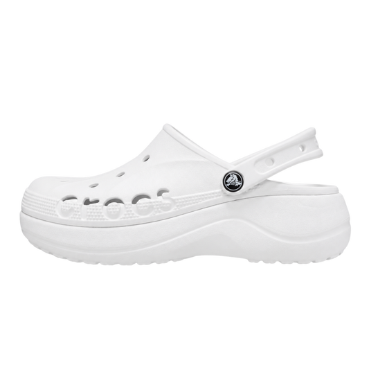 Crocs Women's Baya Platform Clog White