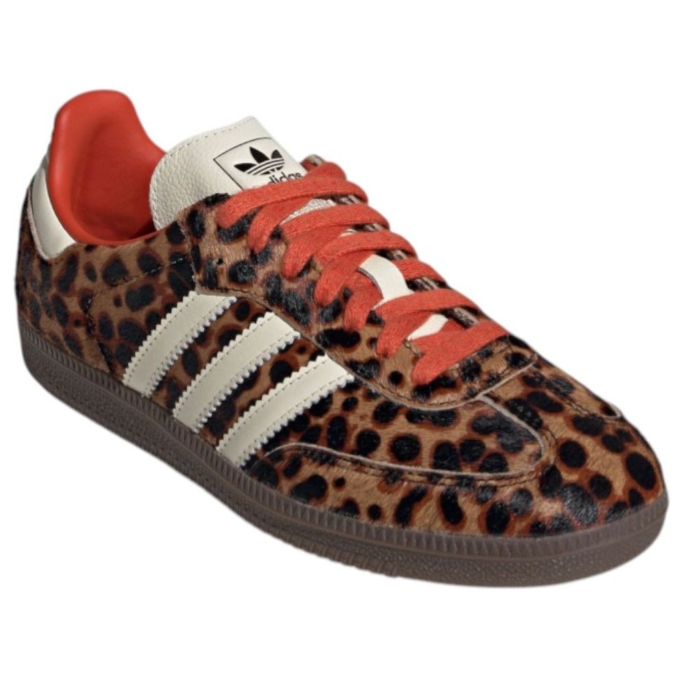 Adidas Samba OG Women's Leopard Core Black Preloved Red