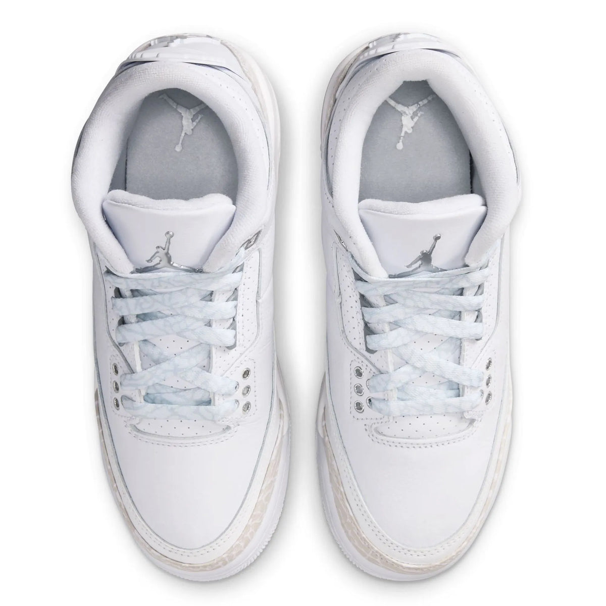 Air Jordan Men's 3 Retro Pure White Triple White