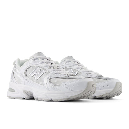 New Balance 530 White Silver Metallic Polka Dots